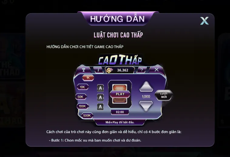 Chinh Phục Minigame Cao Thấp Tại 789Club Đỉnh Cao Với Phần Thưởng Lớn