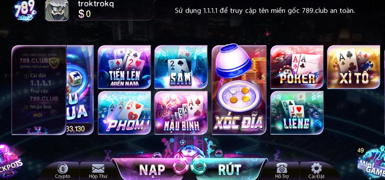 Khám Phá Danh Mục Trò Chơi Hấp Dẫn Tại Sảnh Game Bài 789Club Đẳng Cấp Thượng Lưu Tại Việt Nam