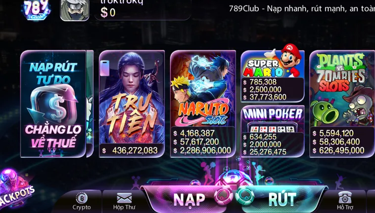Kho Trò Chơi Quay Nổ Hũ 789Club Nhận Quà Khủng Cơ Hội Làm Giàu Nhanh Chóng