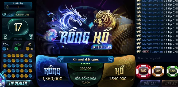 Rồng Hổ Casino Tại 789Club Đỉnh Cao Sòng Bài Trực Tuyến Chinh Phục Những Chiến Thắng Vang Dội