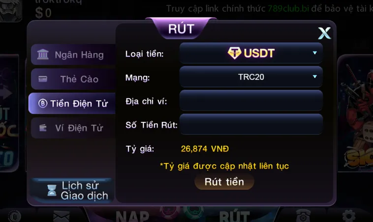 Rút Tiền 789Club Hướng Dẫn Giao Dịch Siêu Tốc Chinh Phục Mọi Phần Thưởng Giá Trị Nhất