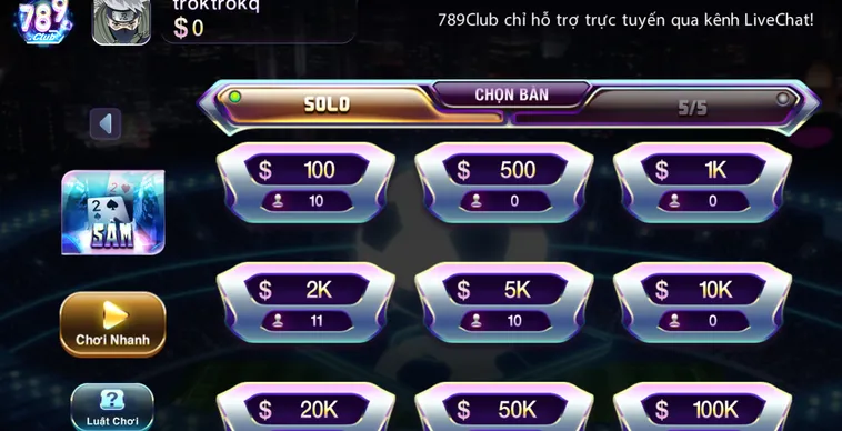 Sâm Tại 789Club Đỉnh Cao Đấu Trí Với Những Ván Bài Đầy Căng Thẳng