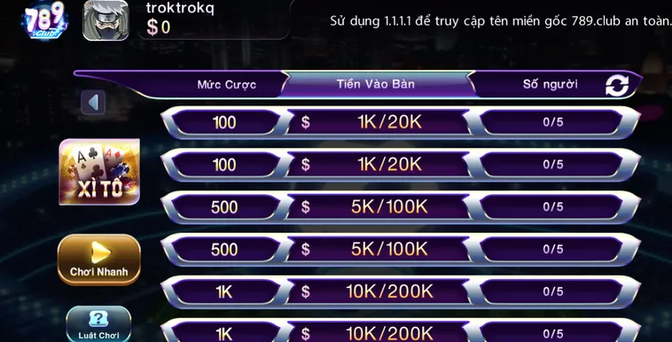 Trải Nghiệm Đỉnh Cao Với Game Bài Xì Tố Tại 789Club Đầy Hấp Dẫn